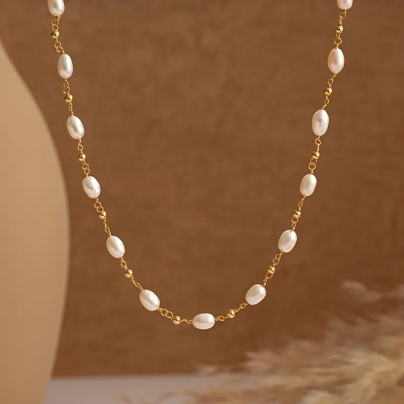 Real Freshwater Pearl Drop Earrings,Dainty Dangle Pearl Earrings,Gold Long Pearl Earrings,Bridal Earrings,Wedding Earrings,Pearl Jewelry Set